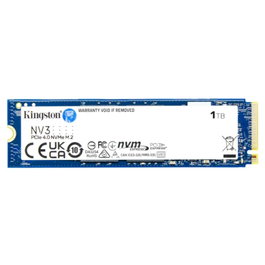 Kingston SSD NV3 1TB PCIe NVMe Gen 4.0 M.2 2280 Disque Interne SNV3S/1000G
