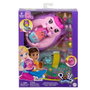 Mattel Coffre sac à dos Maman hérisson et bébé pour mini poupées Polly Pocket - Jeu de figurines pour enfants à partir de 4 ans