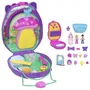Polly Pocket JBJ91 - Coffret Sac à Main Maman et Bébé Hérissons avec 2 Figurines et 16 Accessoires, Jeu 2 en 1 pour Enfants à Partir de 4 Ans