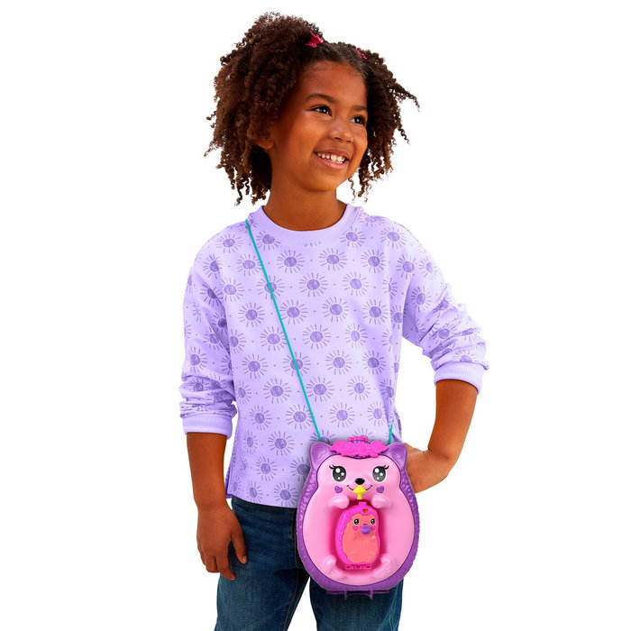 Mattel Polly Pocket - Coffret à porter 2 en 1 Maman Hérisson et bébé - Jeu d'éveil avec 16 accessoires et fonction biberon - Référence JBJ91 Mattel Polly Pocket - Coffret à porter 2 en 1 Maman Hérisson et bébé - Jeu d'éveil avec 16 accessoires et fonction biberon - Référence JBJ91