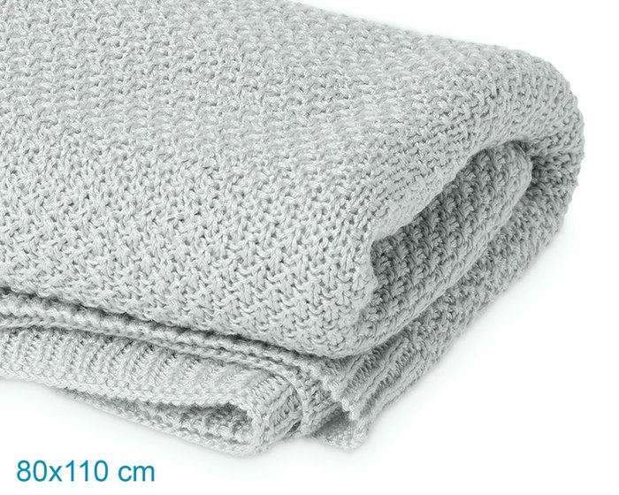 KioKids Couverture Bébé en Bambou 100% 80x110cm - Gris - Certifiée OEKO-TEX Standard 100 - Thermoclimatique, Anti-UV, Anti-Humidité - Pour Nouveau-né et Plus