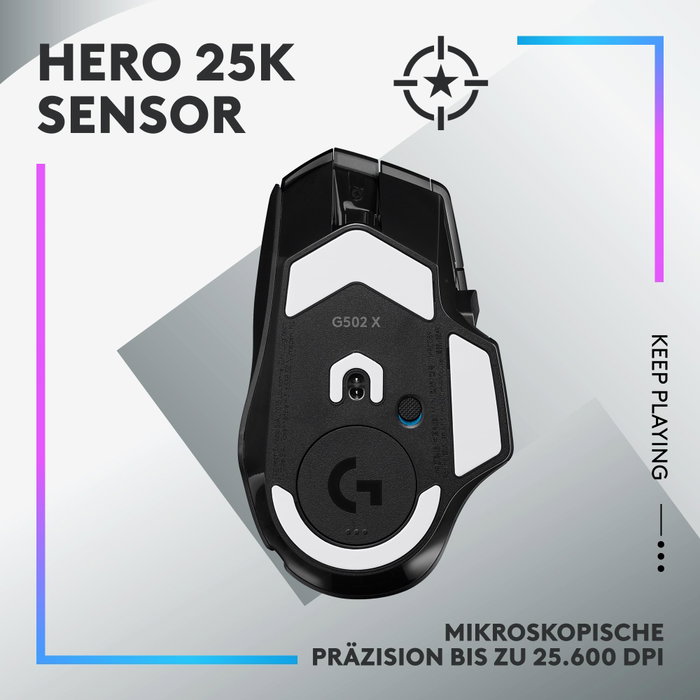 Logitech G G502 X PLUS RGB Souris de jeu sans fil Logitech G G502 X PLUS RGB Souris de jeu sans fil