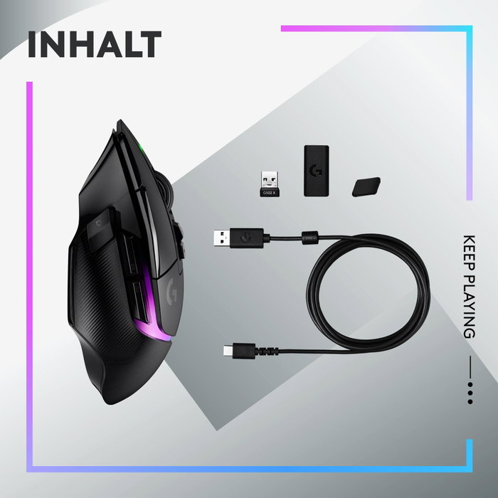 Logitech G G502 X PLUS RGB Souris de jeu sans fil Logitech G G502 X PLUS RGB Souris de jeu sans fil