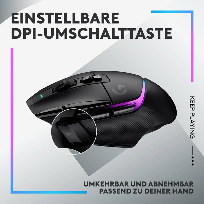Logitech G G502 X PLUS RGB Souris de jeu sans fil Logitech G G502 X PLUS RGB Souris de jeu sans fil