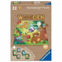Ravensburger Puzzle en bois Animaux de la forêt - 22 pièces