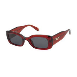 Zadig&Voltaire SZV372-490AGN Lunettes de soleil Rouge et Gris