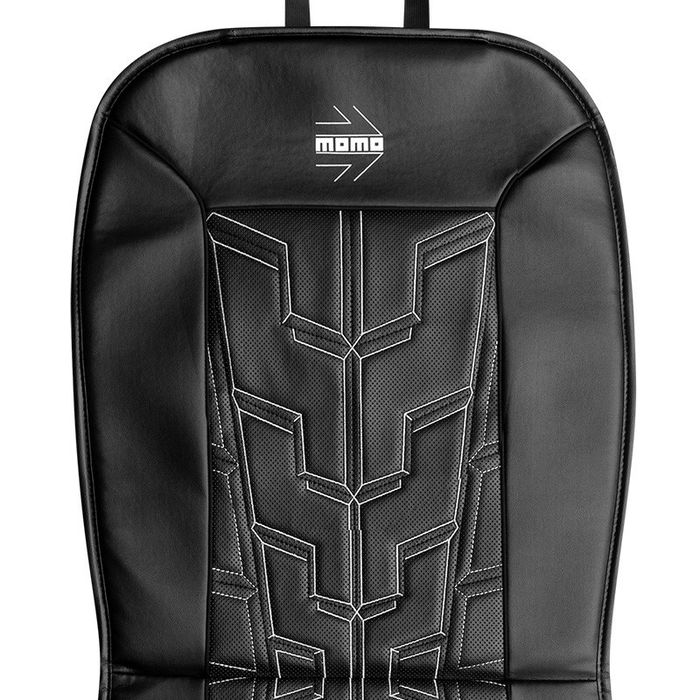 Momo Dossier De Siège Carrera Noir-Gris MOMLSCU37BG - Mousse Rembourrée - Taille Universelle