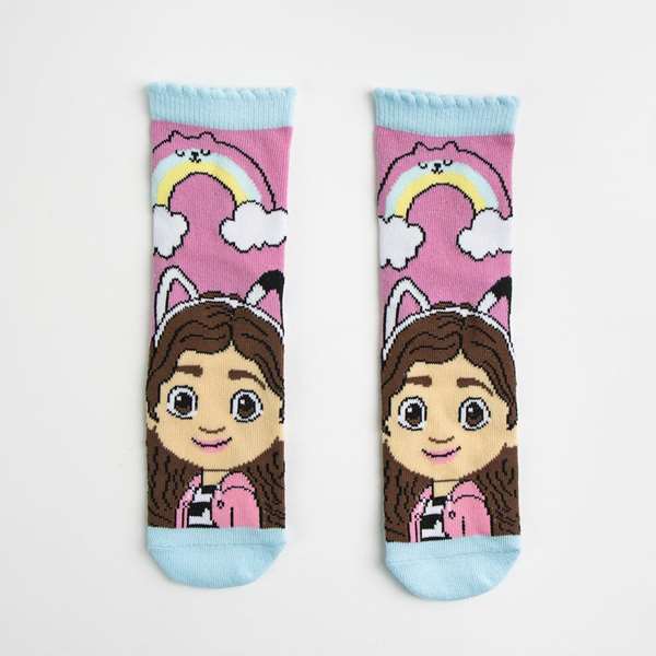 Cerdá - Pack de 3 paires de chaussettes Gabby's Dollhouse - Taille unique pointure 23-26 - Enfant 3 ans