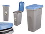 Stefanplast Corbeille à Papier avec Maintien de Sac 25L Bleu 24x51x39 cm (Set de 6)