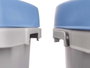 Stefanplast Corbeille à Papier avec Maintien de Sac 25L Bleu 24x51x39 cm (Set de 6)