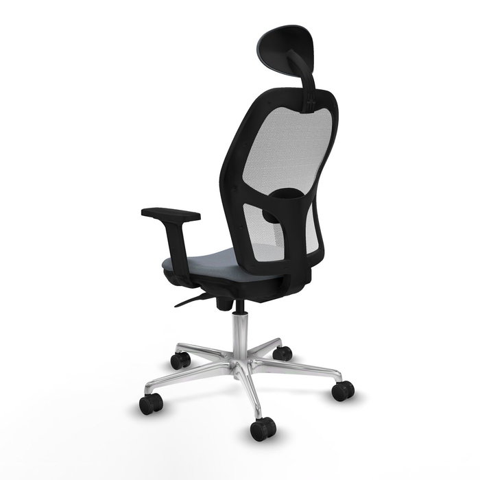 Piqueras y Crespo 2D086N1 Chaise de Bureau avec Appui-tête Gris Piqueras y Crespo 2D086N1 Chaise de Bureau avec Appui-tête Gris