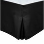Home Linge Passion Cache Sommier 140x190 cm avec Jupe de 30 cm - Noir