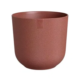 ELHO Pot de fleurs Jazz Rond Intérieur Rouge Ø 26 x H 24 cm 100% Recyclé