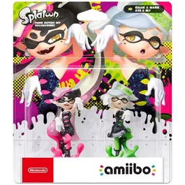 Nintendo Amiibo - Figurine Splatoon - Collection Ayo & Oly - Débloque Fonctionnalités Exclusives sur Switch/3DS/Wii U