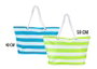 Poessa Bolso de playa - Sac de plage en polyester Oxford 59x19x40cm - Surtido Modèles - Couleurs assorties : Bleu/Blanc, Vert/Blanc