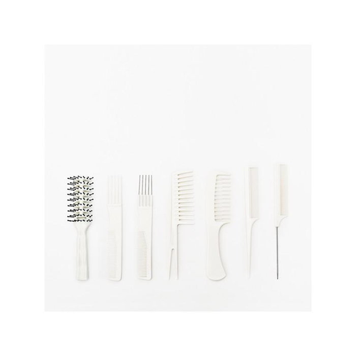 Bifull Set de Peignes Gea Blanc avec Fouda - Set Peignes et Fouda Bifull Set de Peignes Gea Blanc avec Fouda - Set Peignes et Fouda