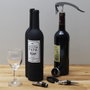 The Concept Factory Coffret d'accessoires pour le vin 5 pièces en forme de bouteille