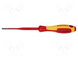 KNIPEX Tournevis plat isolé slim 3,5x0,6 mm