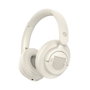 Conceptronic ALVAH02C Casque Bluetooth sans fil avec réduction de bruit active ANC, couleur crème