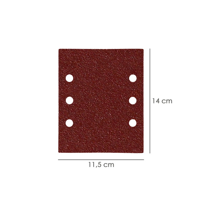 WOLFPACK LINEA PROFESIONAL Feuilles de ponçage rectangulaires Velcro 114x140 mm grain 40, pack de 10 WOLFPACK LINEA PROFESIONAL Feuilles de ponçage rectangulaires Velcro 114x140 mm grain 40, pack de 10