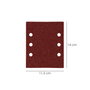 WOLFPACK LINEA PROFESIONAL Feuilles de ponçage rectangulaires Velcro 114x140 mm grain 40, pack de 10