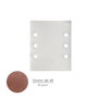WOLFPACK LINEA PROFESIONAL Feuilles de ponçage rectangulaires Velcro 114x140 mm grain 40, pack de 10