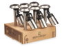 Ibergarden Balise Solaire en Acier Articulée Noire 15 x 29 x 10 cm (Set de 12)