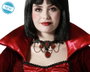 atosa Collier Halloween avec pendentif décoratif noir et argent
