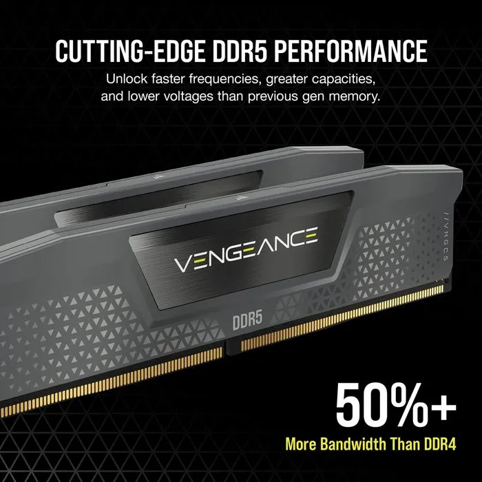 Corsair VENGEANCE DDR5 64 Go (2x32 Go) DIMM 6000MT/s CL 30 Corsair VENGEANCE DDR5 64 Go (2x32 Go) DIMM 6000MT/s CL 30