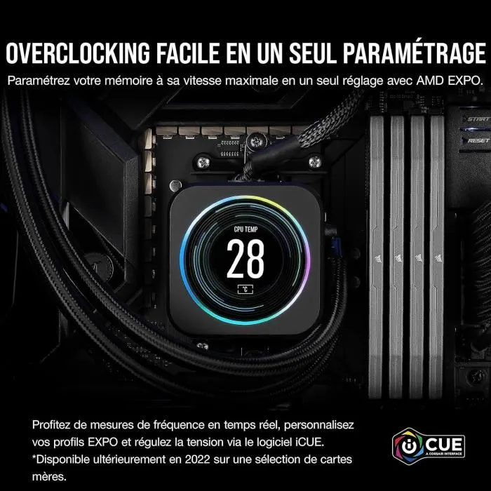 Corsair VENGEANCE DDR5 64 Go (2x32 Go) DIMM 6000MT/s CL 30 Corsair VENGEANCE DDR5 64 Go (2x32 Go) DIMM 6000MT/s CL 30