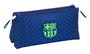 Safta Neceser Voyage Double FC Barcelona, Trousse de Toilette pour Enfant, Navy Blue, 22 x 10 x 8 cm