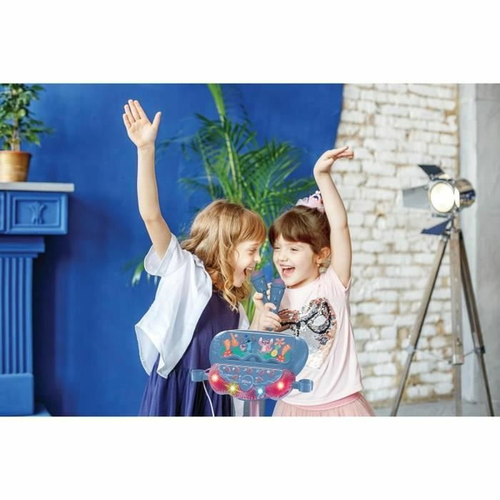 Lexibook Microphone Stitch sur pied ajustable avec enceinte Bluetooth