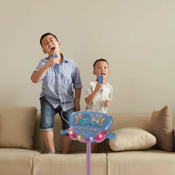 Lexibook Microphone Stitch sur pied ajustable avec enceinte Bluetooth