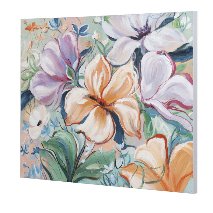 Home ESPRIT Toile Pin Fleurs Shabby Chic