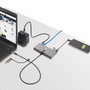 StarTech.com Hub USB-C/USB-A avec GbE et RS232 Gris espace