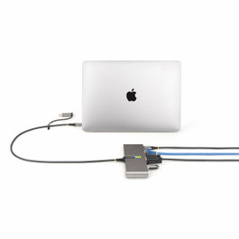 StarTech.com Hub USB-C/USB-A avec GbE et RS232 Gris espace