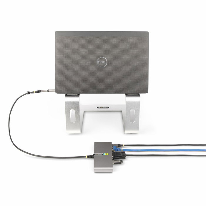 StarTech.com Hub USB-C/USB-A avec GbE et RS232 Gris espace