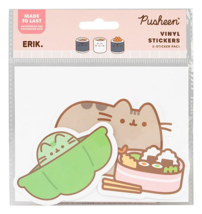 Pusheen autocollants en vinyle Sushi Roll Vol. 4 Set de 2 Pusheen autocollants en vinyle Sushi Roll Vol. 4 Set de 2