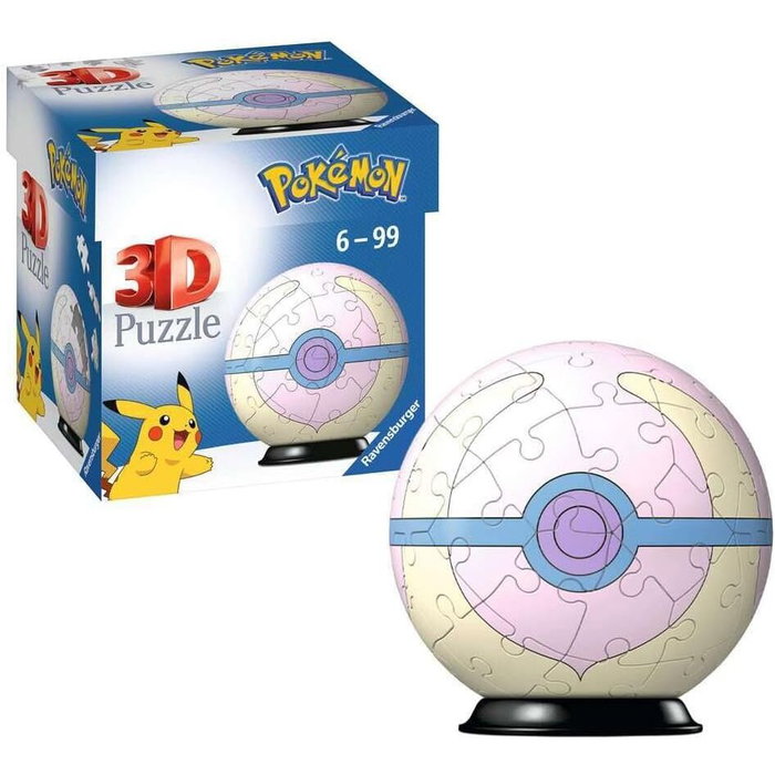 Ravensburger Pokémon Puzzle 3D Pokéballs : Soin Ball (55 pièces)