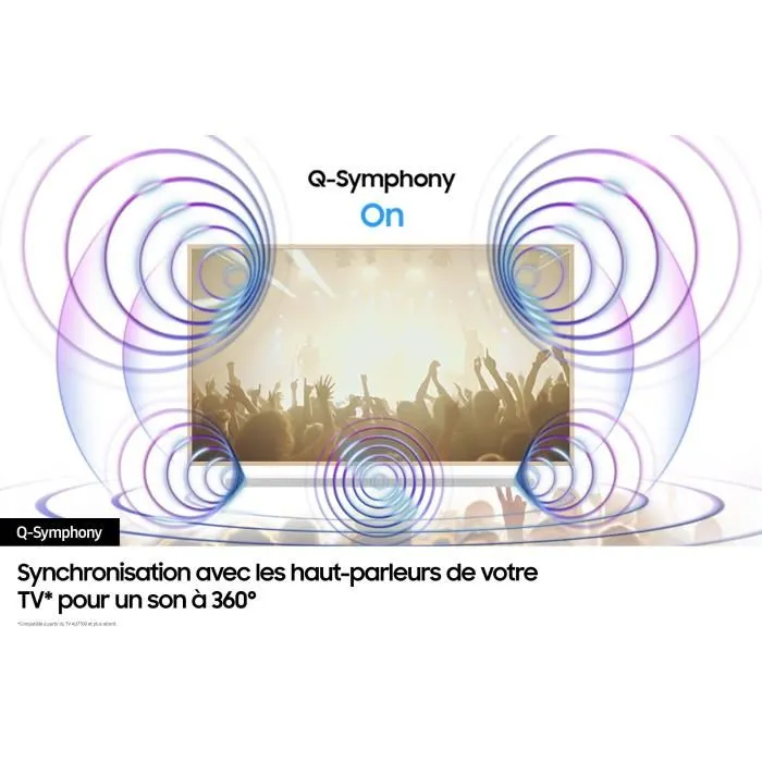 Samsung Barre de Son HW-S811D/XE Atmos Sans Fil 3.1.2 Ch Ultra-Fine avec Wi-Fi, Bluetooth, Contrôle Vocal et Q-Symphony 3.0