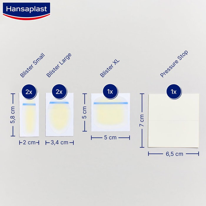 Hansaplast HP FOOT EXPERT MIX Pansements pour Ampoules, 2 Tailles, 5 Unités Hansaplast HP FOOT EXPERT MIX Pansements pour Ampoules, 2 Tailles, 5 Unités