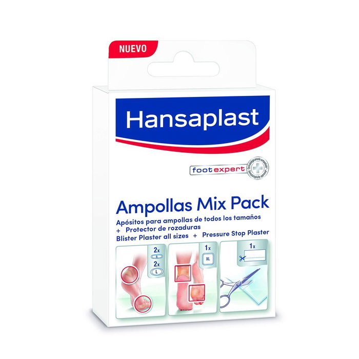 Hansaplast HP FOOT EXPERT MIX Pansements pour Ampoules, 2 Tailles, 5 Unités Hansaplast HP FOOT EXPERT MIX Pansements pour Ampoules, 2 Tailles, 5 Unités