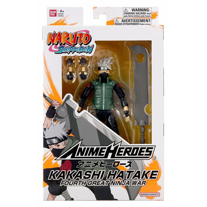 Bandai Figurine Anime Heroes Kakashi Hatake (Fourth Great Ninja War) - 17 cm
