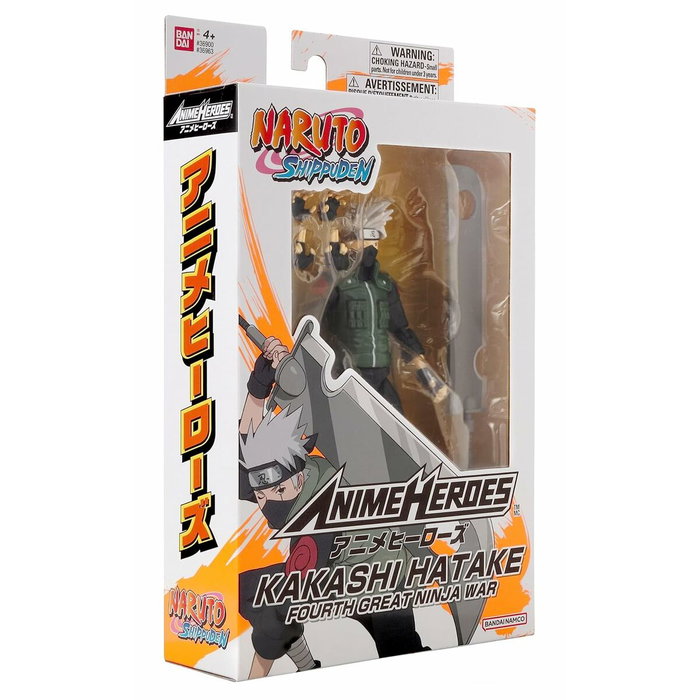 Bandai Figurine Anime Heroes Kakashi Hatake (Fourth Great Ninja War) - 17 cm