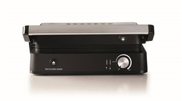 Ariete 1934 Metalgrill - Grill électrique multifonction 3 en 1 avec plaques antiadhésives et thermostat réglable pour sandwichs, viandes grillées et pizzas