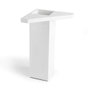 Rei 972 Pied d'angle carré en ABS blanc 42 x 42 x 150 mm