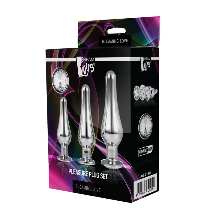 Plug Anal Dream Toys Gleaming Love Argenté