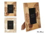 Giftdecor Porte-photos 13x18 cm Arbre de Vie Design Bois, Assorti, Blanc et Marron (Set de 6)