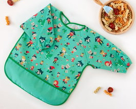 KioKids Bavoir imperméable avec manches vert