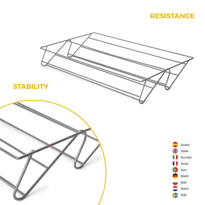 Emuca Kit tiroir à chaussures et rack ajustable Quartz pour armoires, glissières extension totale et à fermeture douce, Module 80cm, Finition Titane